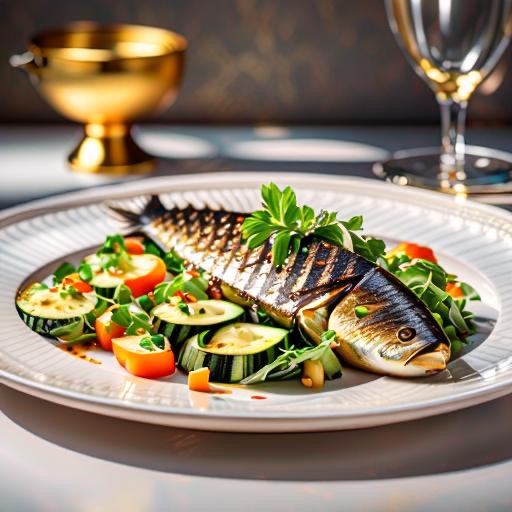 Ryba z pieca z cukinią