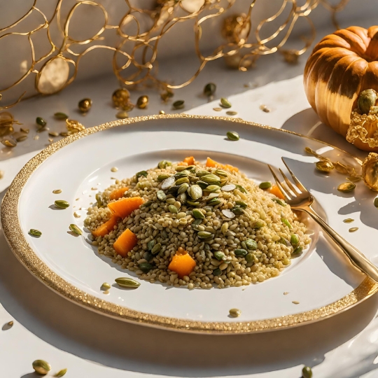 Kasza Jaglana Z Warzywami I Pestkami Dyni