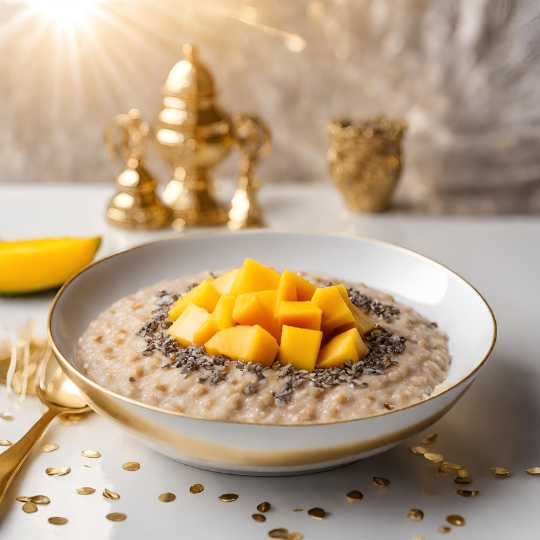 Kokosowa Owsianka Z Mango I Nasionami Chia