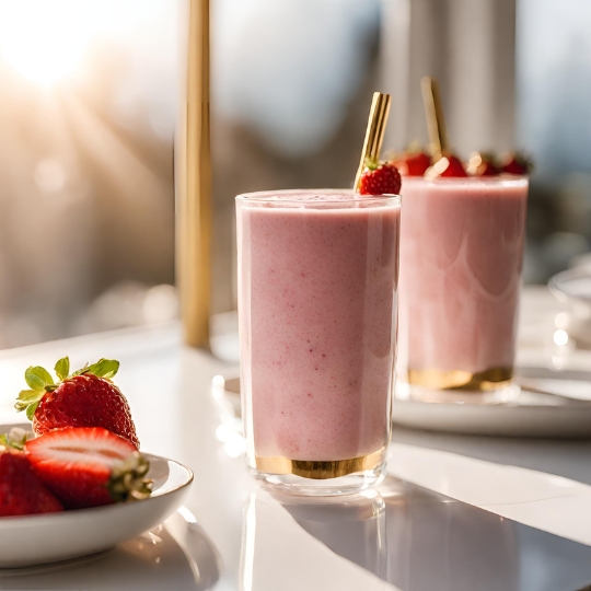 Smoothie Z Truskawkami I Jogurtem Greckim